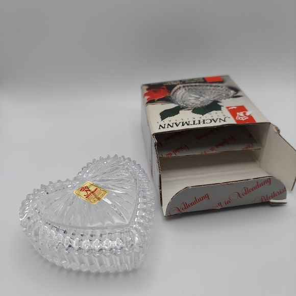Nachtmann Bleikriskall WGermany Crystal Heart Trinket Box. In Original Box! - Picture 4 of 10